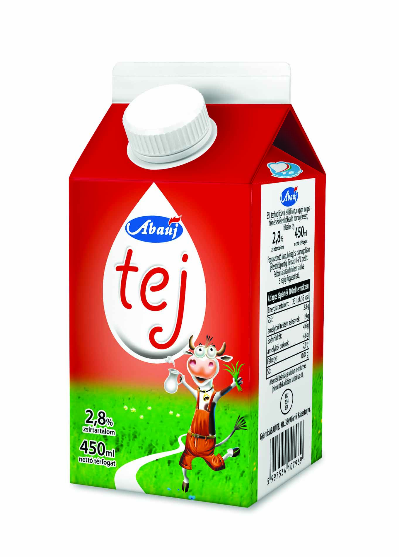 Abaúj tej 2,8% 450ml
